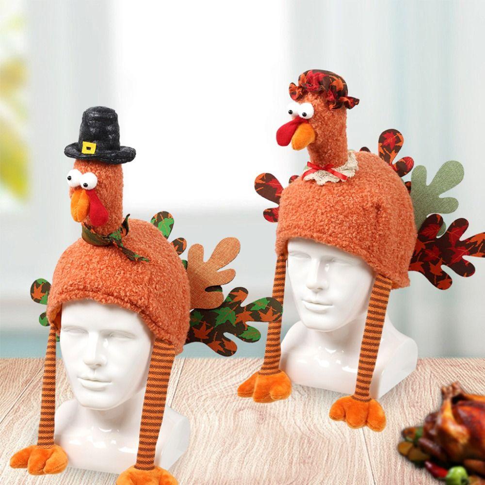 High-top Thanksgiving Cap Handmade Thanksgiving Decor Adorable Halloween Cosplay Costume  Holiday