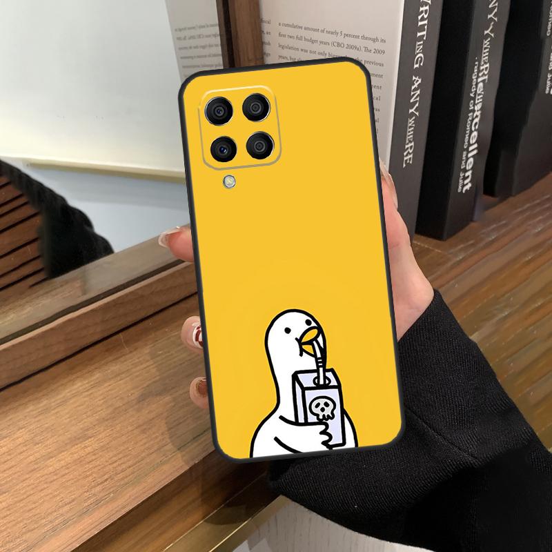 Cartoon Duck Knife Case For Samsung Galaxy M35 M15 M55 M56 M36 M16 M06 M31 M13 M33 M53 M12 M32 M52 M14 M34 M54