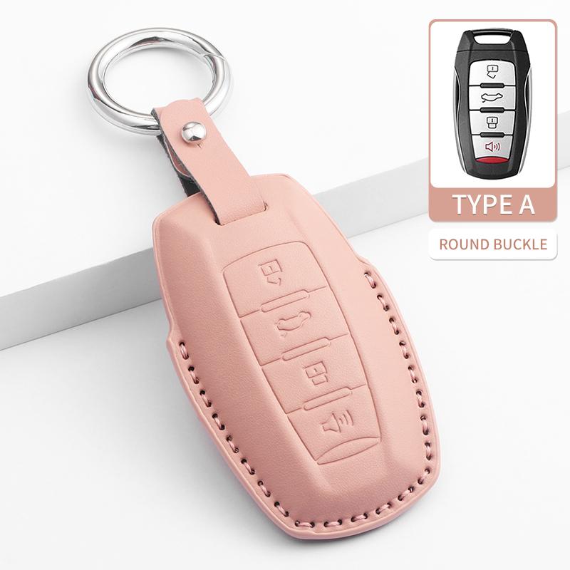 

PU Leather Car Remote Key Case For Buick Envision S/Plus Gl8 Lu Zun Phev Century Avenir Auto Keychain Protector Shell Accessorie