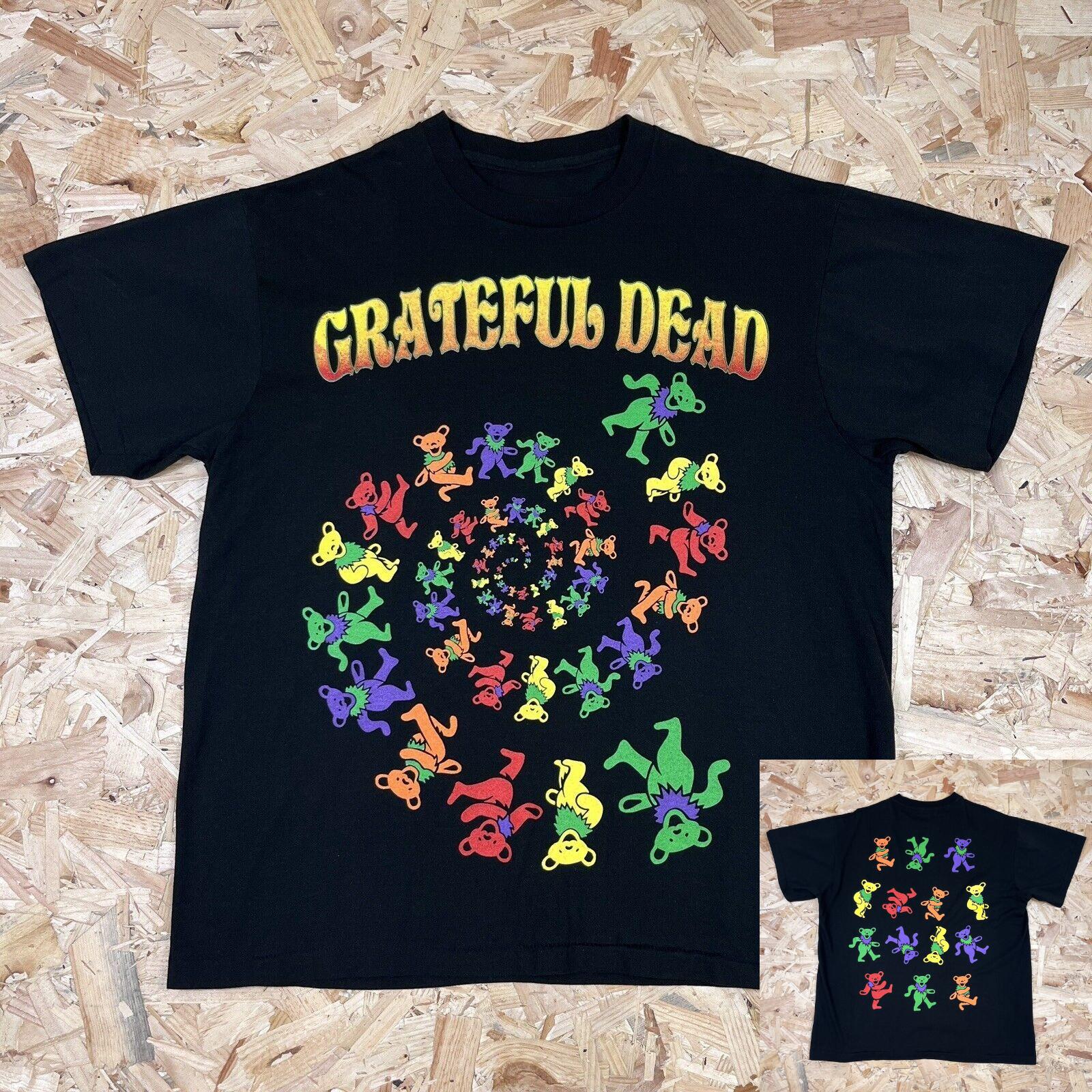 Grateful Dead - The Cartoon Bear of The Grateful Dead Psychedelic Rock Short-Sleeved Polyester T-Shirt for Men and Women L