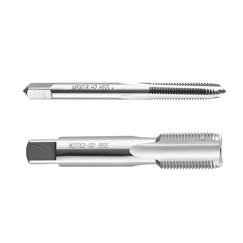 Non-standard Thread Machine Tap, Straight Flute, Sizes M15-M19 with Pitches 0.5-1.5.
