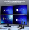 USB Bluetooth 6.0 Adapter Wireless Audio Receiver Transmitter For Speaker Laptop Wireless Mouse Windows 8.1/10/11 Driver Free
