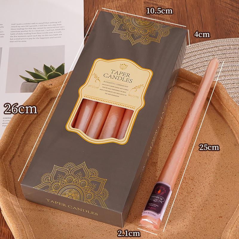 Europejski Świecznik Słupkowy Kolacja przy Świecach Czerwony Czarny Perłowy Srebrny Złoty Ślub Modlitwa Oświetlenie Domowe Ślub Świeca Długi Słup