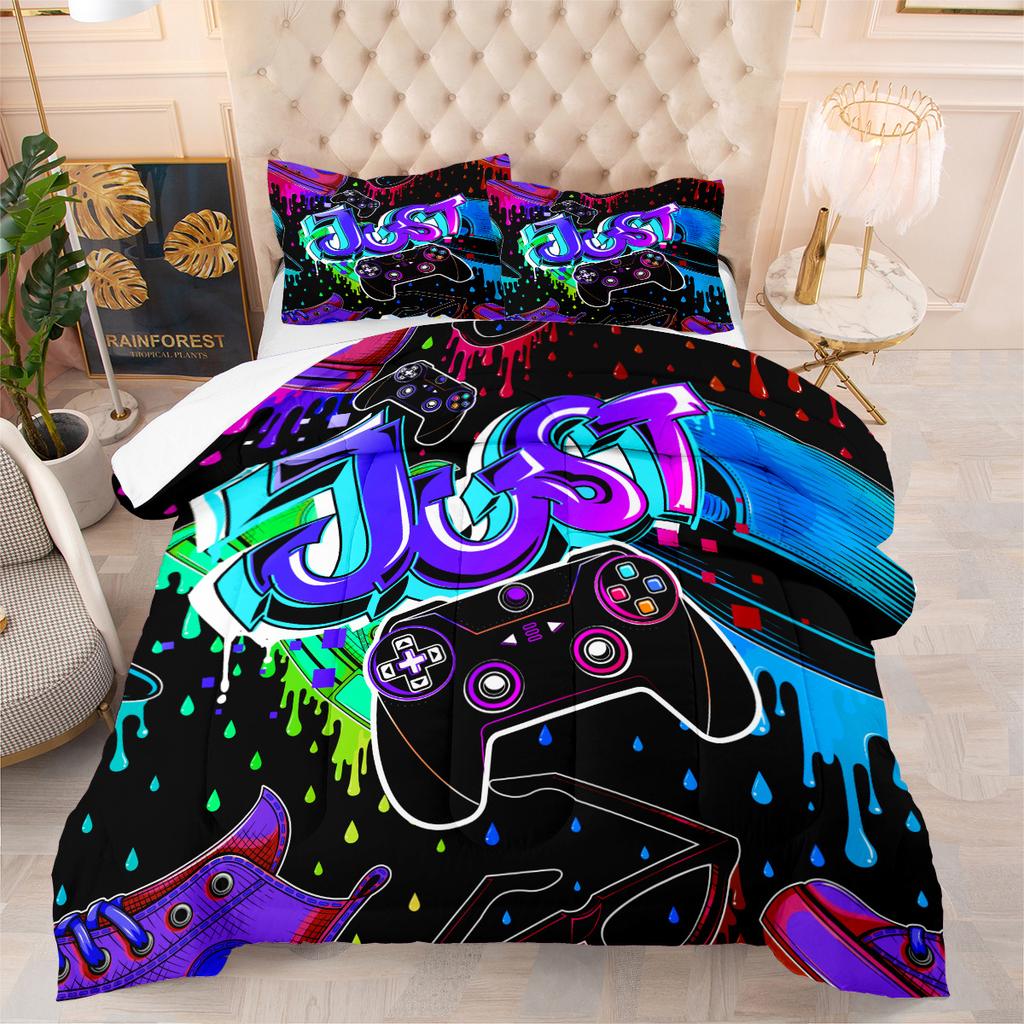 Quilt Game Controller Boy Fat Quilt Bedding Three-piece Quilt Cover
