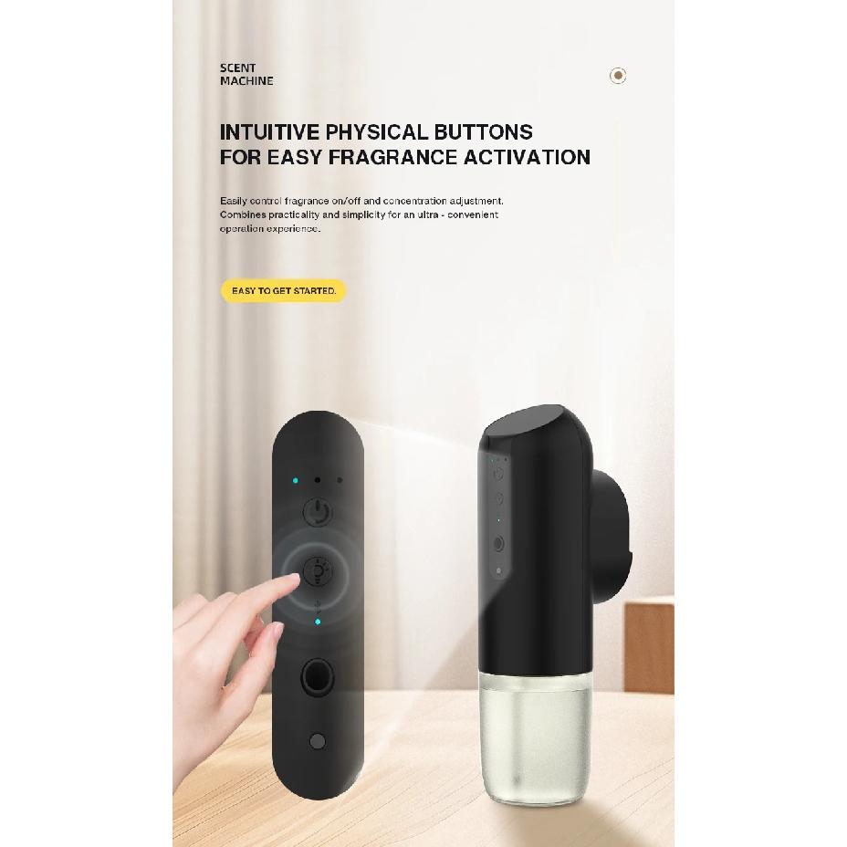 TEABLUM 100m³ Smart Automatic Air Freshener Plug in Diffuser Hotel Scent Diffuser for Home and Toilet 150ml Fragrance Diffuser