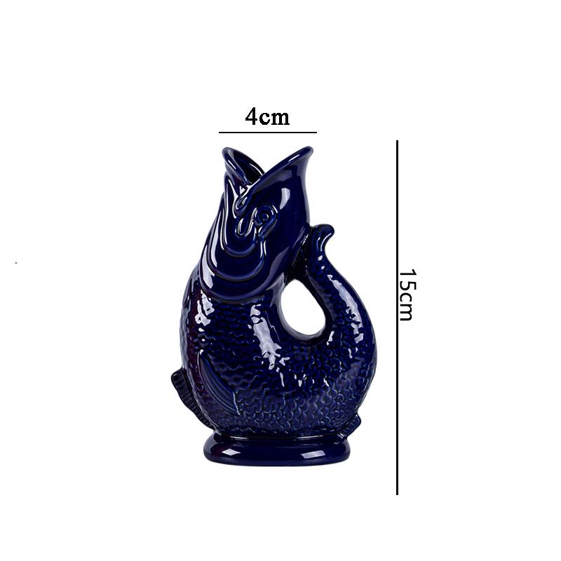 Creative Cocktail Cup Hawaii Ceramic Tiki Mug Fish Shaped Wine Mug Halloween Gift Personalized Ceramic Decorations Accessories