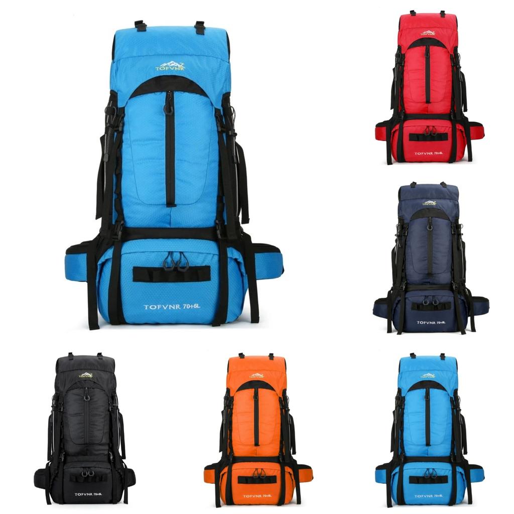 Outdoor Camping Backpack Multifunctional Large Capacity Waterproof Backpack Mountaineering Folding Hiking Portable Lightweight