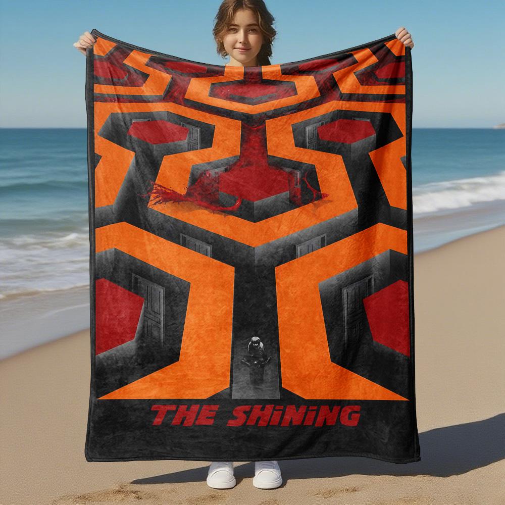 1 Stück THE SHINING Outdoor Flanelldecke Weicher Plüsch Dekor für Picknicks, Camping, Schlafzimmer, Spielzimmer oder Mittagspause, Perfektes Geschenk