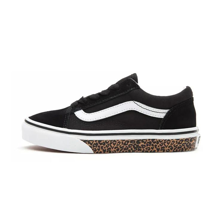 

Vans Детские низкие кеды для скейтбординга Old Skool с черным леопардовым принтом VN0A4BUU32M 34