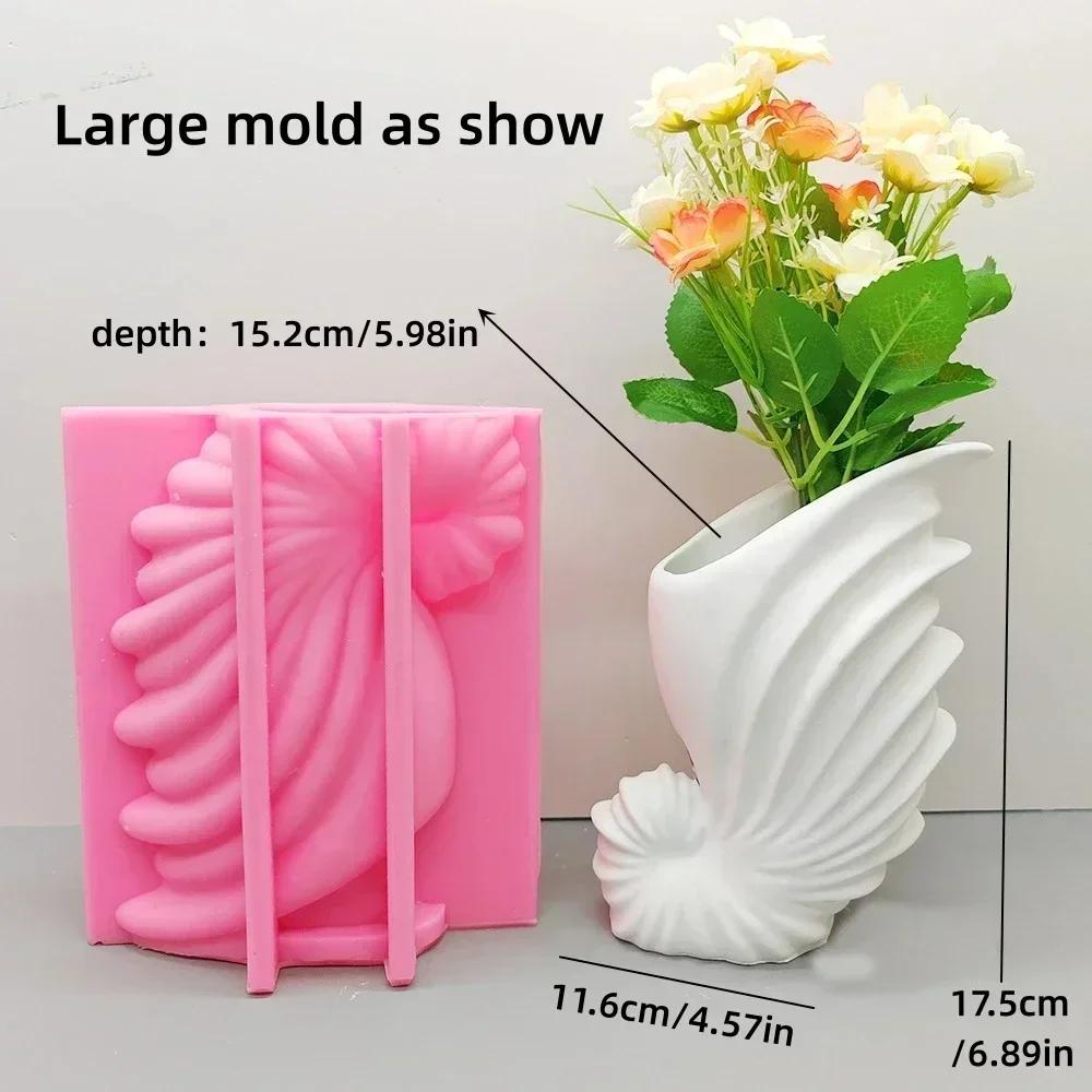 Hollow heart flower vase resin silicone mold heart-shaped vase concrete mould Valentine's Day gift Love flower pot gypsum molds
