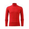 T-shirt da uomo a collo alto a maniche lunghe Sottile Monocolore Base Sottogiacca da uomo