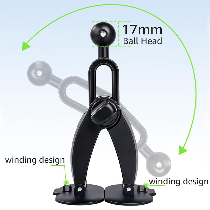 Car Cellphone Holder Dashboard Mount 17mm Ball Head Base for Car Phone Stand Support GPS Bracket Universal Car Phone Cradle Base