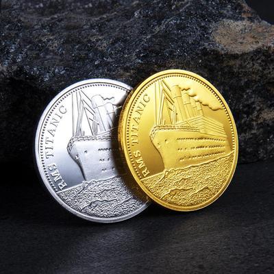 1 Pcs Commemorative Coin Titanic Voyage Map Throws Titanic Commemorative Medals - Collectible Gifts