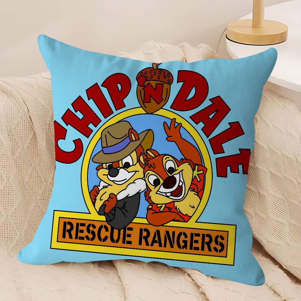 NIEDLICHES Chip und Chap Kissenbezug Abnehmbarer Waschbarer Kissenbezug – Ganzjahresweiches Leinen