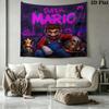 Super Mario Wall Tapestry Aesthetic Wall Hanging Printed Fabric Blanket Decorative Tapestries For Bedroom Living Room Home Decor