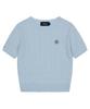 MAHAGRID Cable Half Sleeve Knit Light Blue(Mg2Fmfk612A)