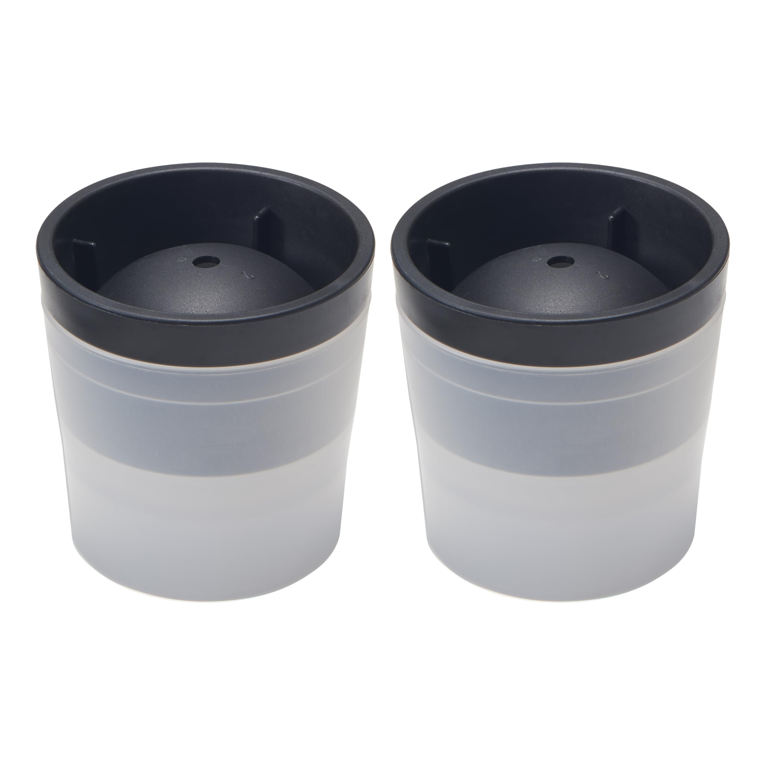 

Ice Cube Tray Round x Black Made in Japan 6cm Diameter Ice Maker Over 2 Million Units Sold Like-it My Ice Approx. 7.5 H7.5cm 2-Pack STK-06 Approx. чёрный
