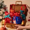 1-5Pcs Christmas Handheld Handle Drawstring Bag New Year Party Holiday Snacks Jewelry Snacks Christmas Eve Apple Storage Bag