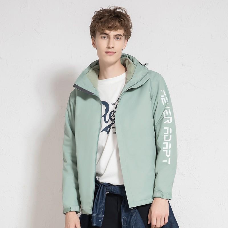 Men Women 3-in-1 Detachable Fleece Jacket Outdoor Hiking Camping Ski Windproof Warm Breathable Coat