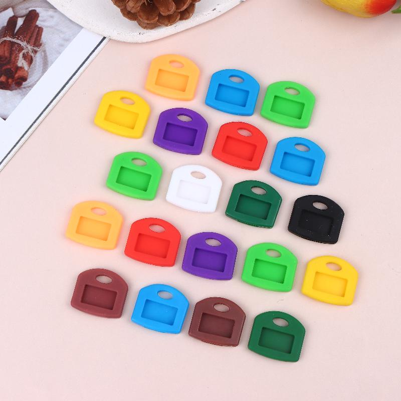 Colorful Silicone Key Identifier Caps 12 Pack Flexible Key Covers for Easy Key ID in School Apartment