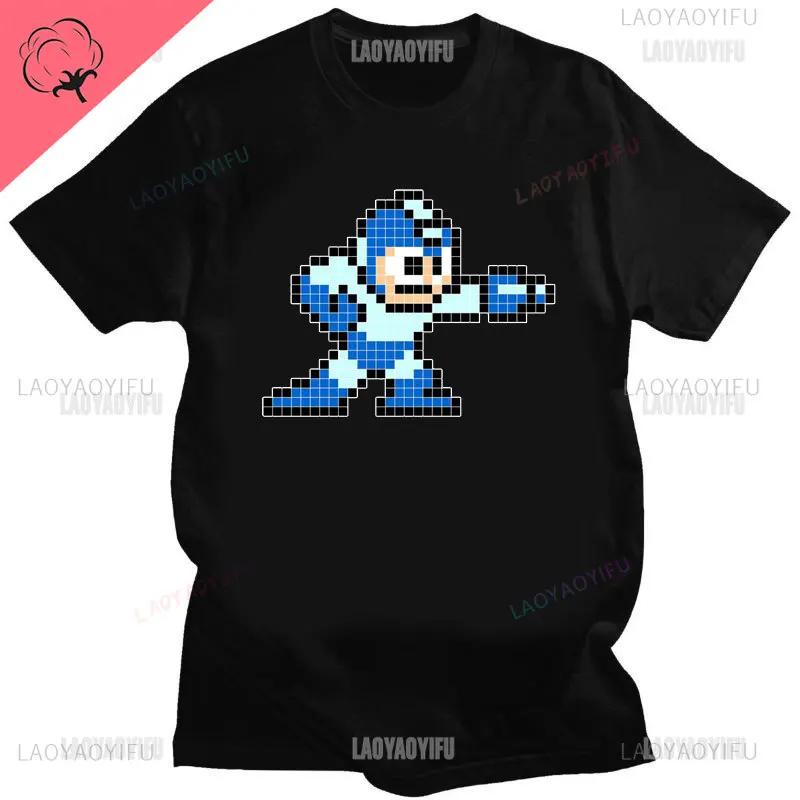 Official Megaman Player Select Men'S T-Shirt Mega Man Video Game Men Printed Tee Fashion Summer Cotton Casual Men'S Gift T Shirt