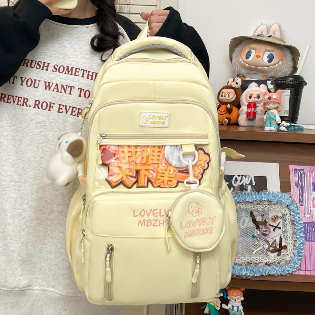 Japanese girl ins bag large capacity two-dimensional fashion backpack youth campus primary and secondary school student schoolbag