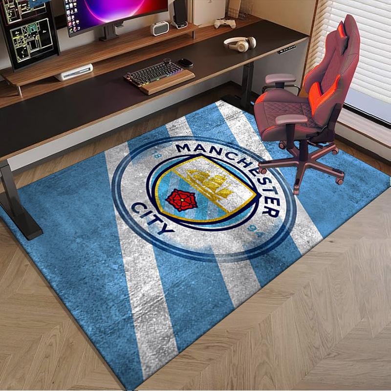 City Football Club Printed Area Rug for Office, Chair Rug, Decorative Carpet Floor Mat, Large Size Fan gifts Christmas gifts