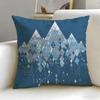 Cracked Ice Pattern Cushion Cover Soft  EasyWash Pillow Case  Versatile for Couch Bed Travel and Office