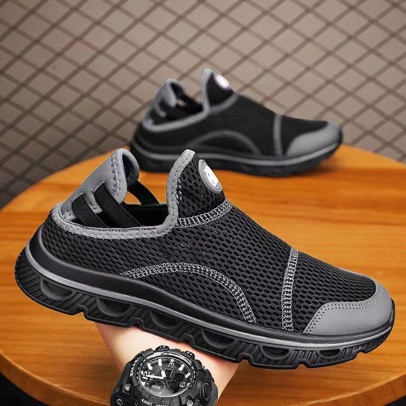 

Кроссовки для бега, водонепроницаемые, дышащие, противоскользящие, походные, спортивные, водные, мужские кроссовки, обувь для скалолазания, походов, забродных походов 44 чёрный