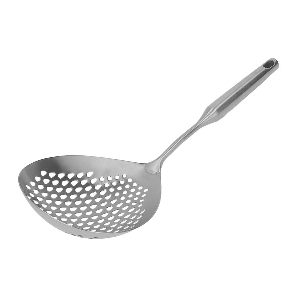 Skimmer Ladle 304 Stainless Steel Food Grade Long Handle Large Flow Skimmer Spoon for Kitchen