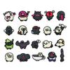 Hand Trimmed Small Size Embroidery Cloth Sticker Heat Transfer Cartoon Animal Patch Sticker Angry Villain Embroidery Sticker