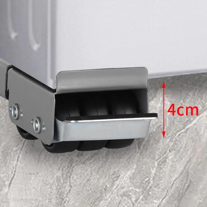 Universal Washing Machine Stand with Wheels Extendable Dryer and Fridge Base Mobile Storage Cart Rack for Laundry Room Home Use