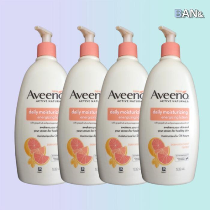 

Aveeno Energizing Body Lotion 354ml x 4 Grapefruit. (17503383)