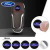 Bilklistermärke Ford 14MM Bil Logotyp Klistermärke För Bil Fjärrkontroll Nyckel För Ford Focus Mondeo MK1 MK2 MK4 MK3 Fiesta ST Line Kugo Tran