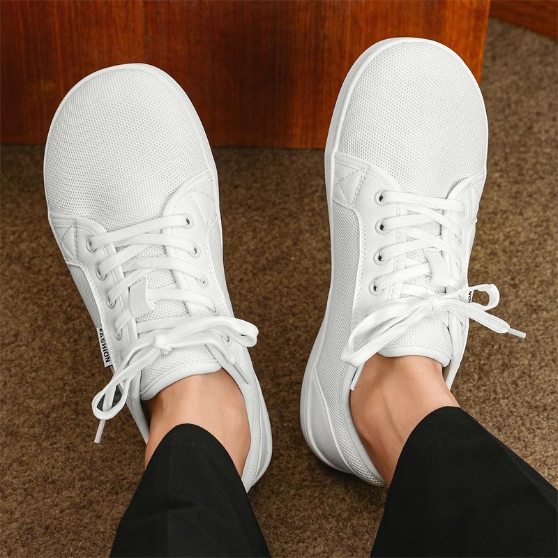 Zapatos Deportivos Casuales de Malla de Punta Ancha Transpirables Ligeros para Caminar Zapatillas de Entrenamiento para Ejercicio Planos de Ocio