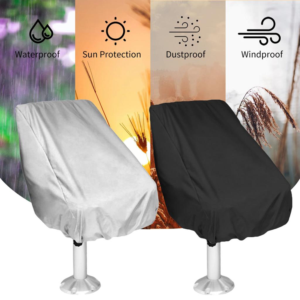 Boat Seat Cover Waterproof Heavy Duty Weather Resistant Chair Protective Cover Outdoor Chair Cover Boat Bench Chair