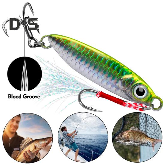 .4CM/7G 5.5CM/15G 6.1CM/20G 7.1CM/30G Jigging Fishing Lure with Hook Realistic Trolling Fishing Bait Freshwater Saltwater Fishing Accessories