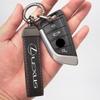 With Car Logo Key Accessories Man Suede Keychain Keyring For Lexus F SPORT ES RX NX LS UX LM LX GX LC RZ IS CT GS RC HS SC TX