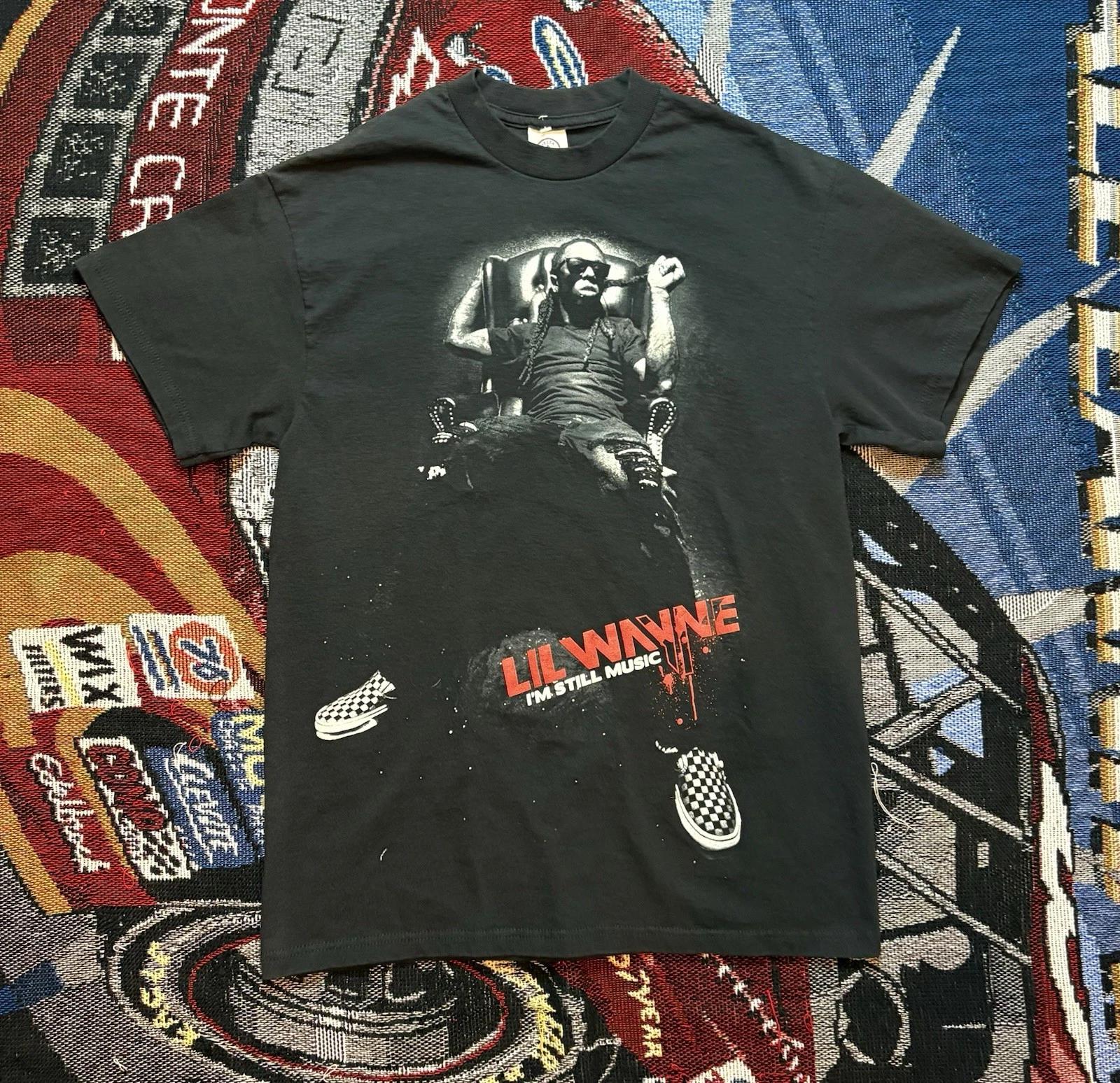 Lil Wayne Shirt I’m Still Music Tour 2011 Mens Medium M Black Concert Tee Rap XL