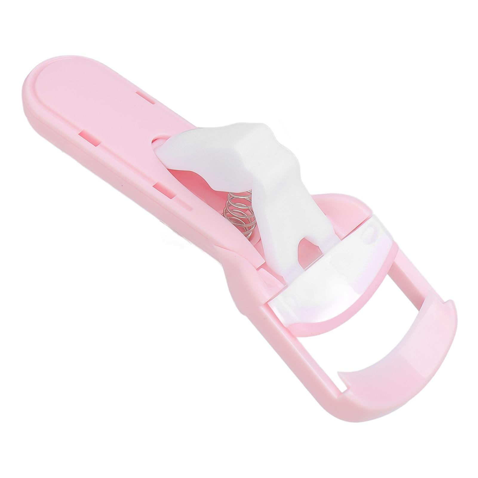 

Eyelash Curler Professional Home Beauty Salon Portable Ergonomic Press Type Lash Curler Makeup Tool (Pink)