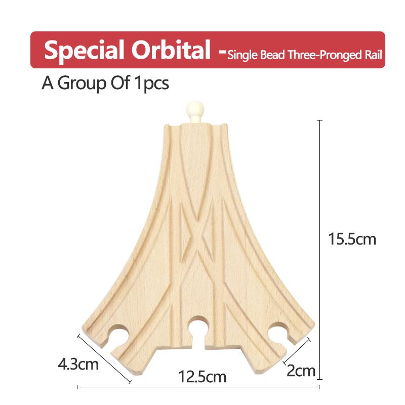 Wooden Small Track Train Toy Children's Set Magnetic Train Bulk Accessories Track K X Track Boy Birthday Toy Gift X10