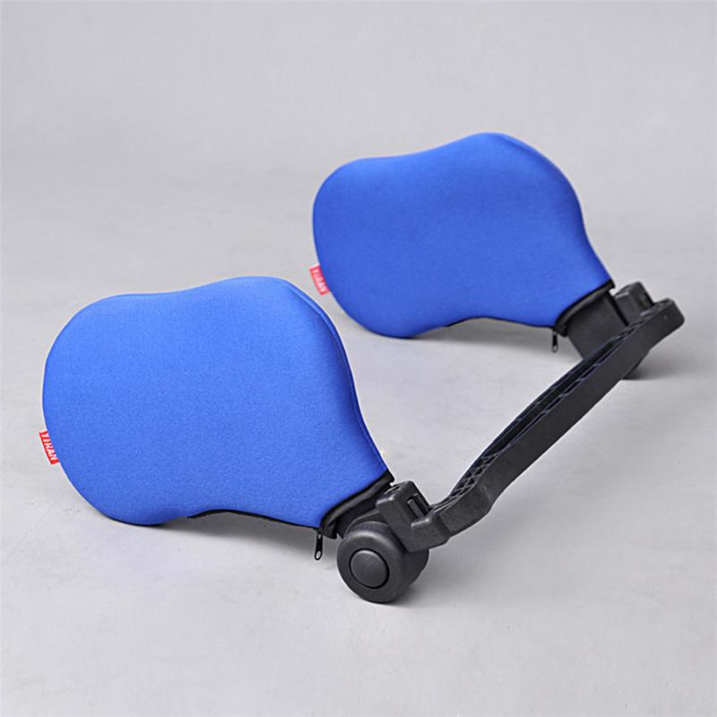 Beige Car Seat Headrest Neck Rest Pillow Neck Safety Seat Support Cushion Pad