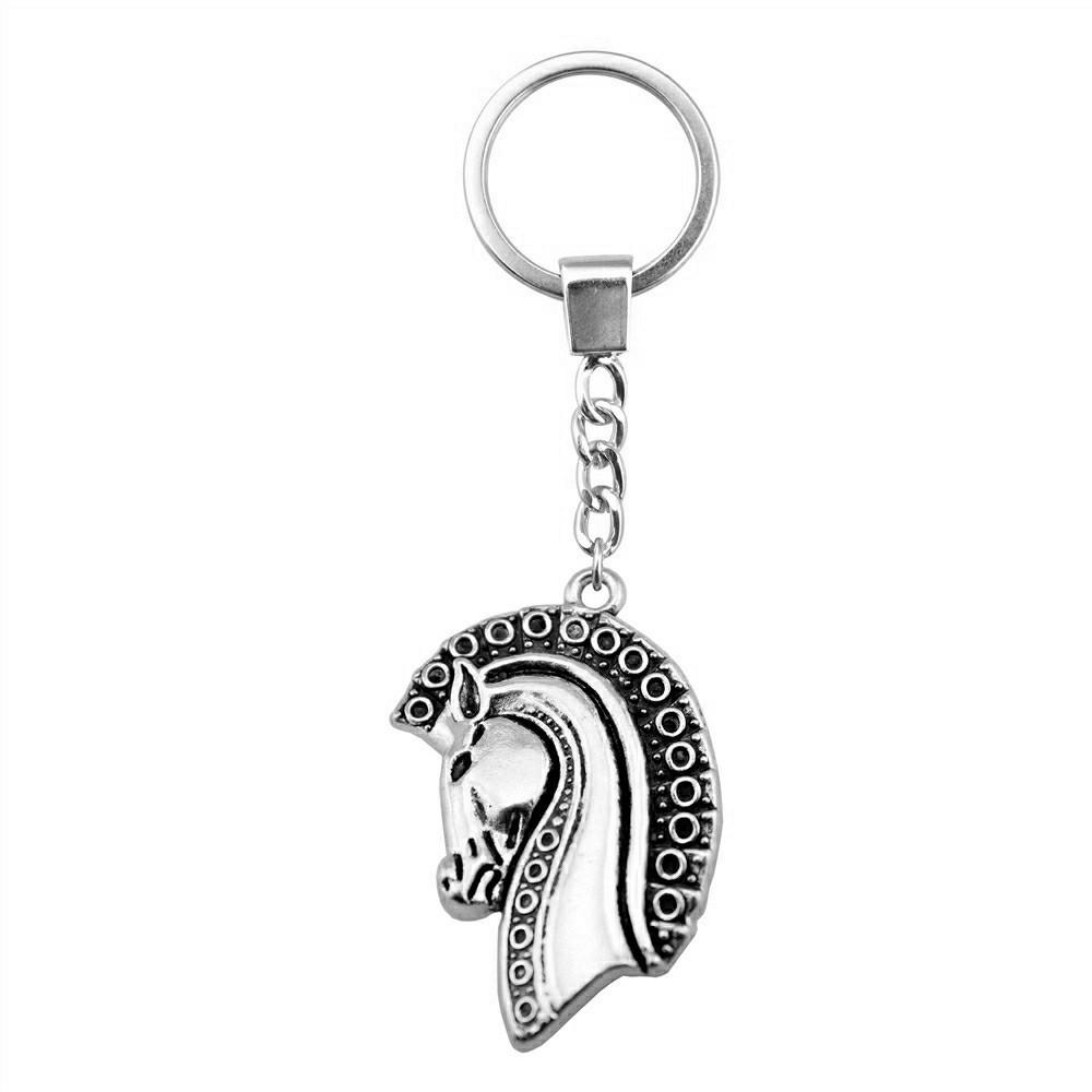 Pendentifs Porte-clés Éléphant Amoureux des Animaux Bijoux en Métal Artisanat Anneau 30mm