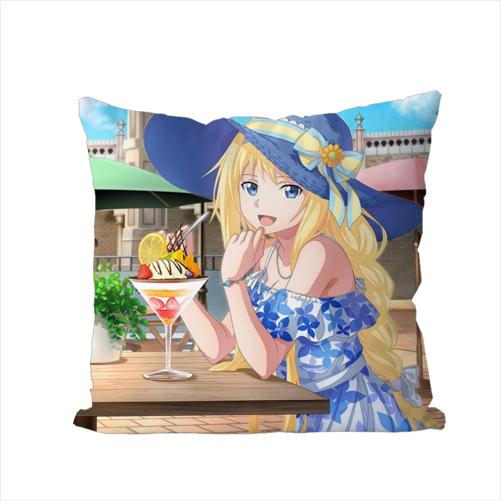 Sword Art Online Pillow Case For Car Sofa Decorative Home Doublesided Print Plush Square Throw Pillow Cushion Cover