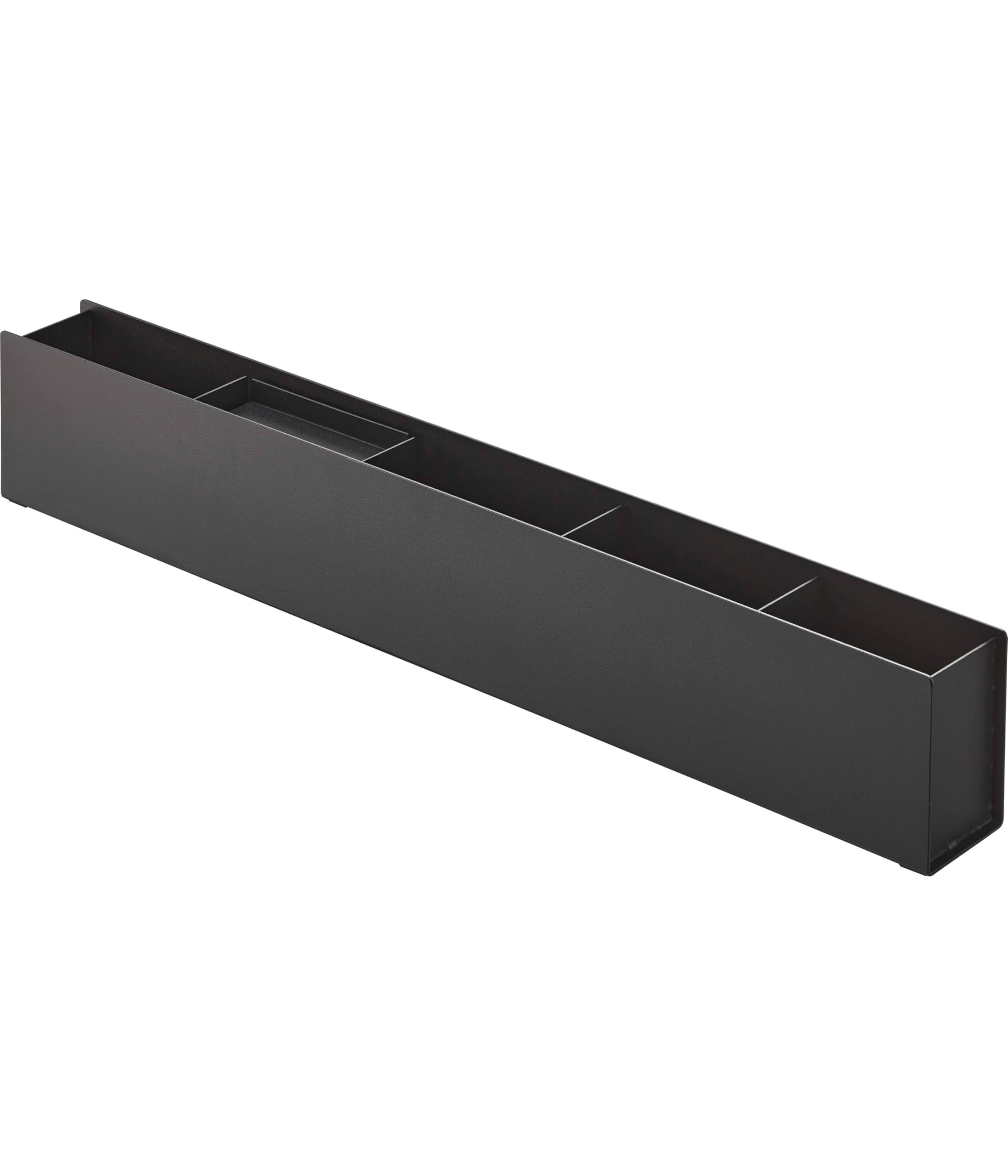 

Yamazaki Slim Desk Organizer, Black, Approx. W50 x D5 x H8.2cm, Tower Storage Box, 5986