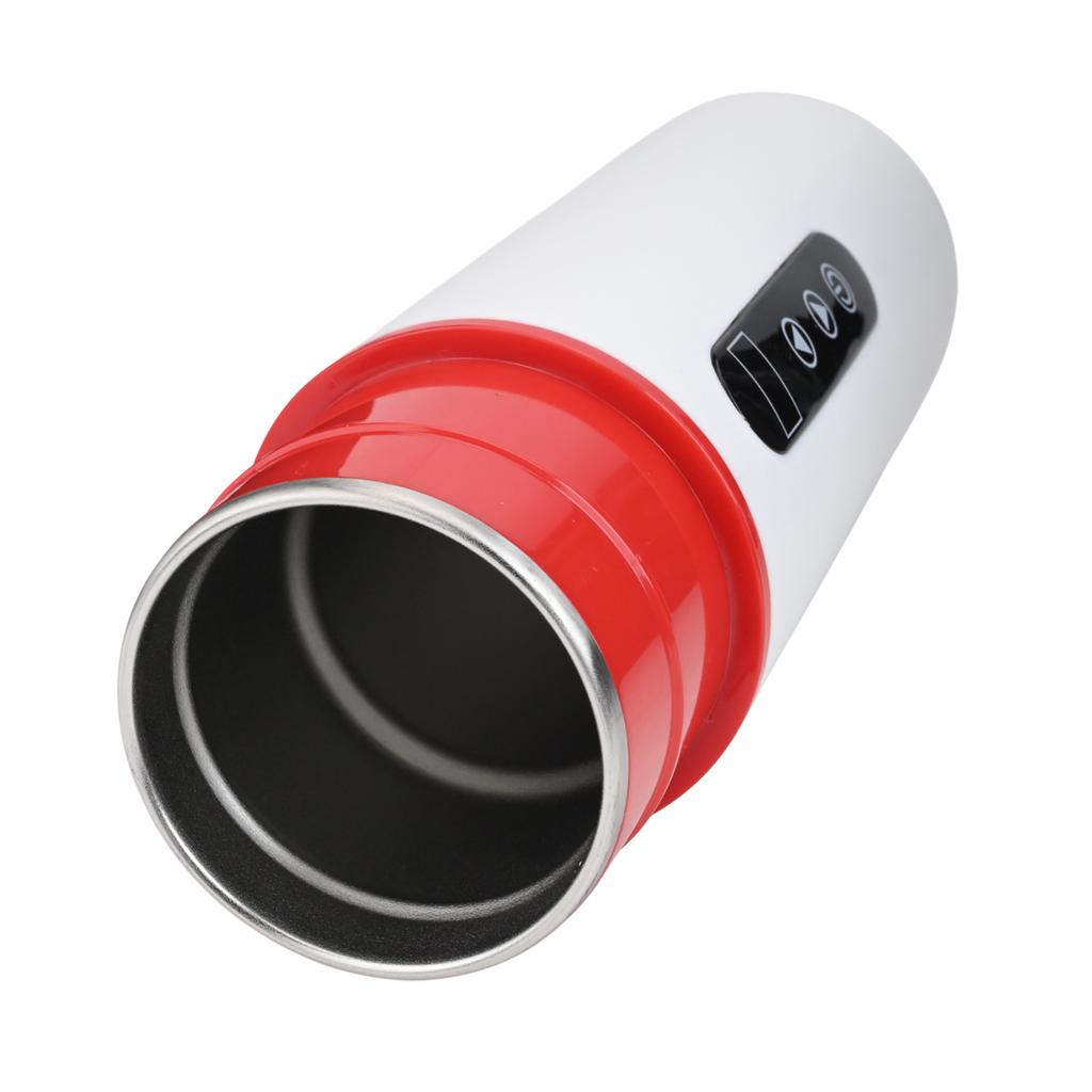 500ml Insulated Car Kettle with LCD Display Electric Travel Mug for Hot Beverages While Traveling In Cars and Trucks