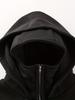 High-Weight Double Hooded Iron Zipper Sweatshirt - Youth Solid Color for Autumn/Winter 