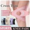 Thin Knee Brace With Cross Straps Relieve Meniscus Tear Knees Pain Joint Pain Relief Breathable Knee Support Knee Pads