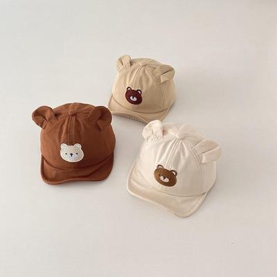 Cute Baby Bear Ears Hats Children Visors Unisex Boys Girls Baseball Caps Newborn Sun Hats Kids Hats Caps
