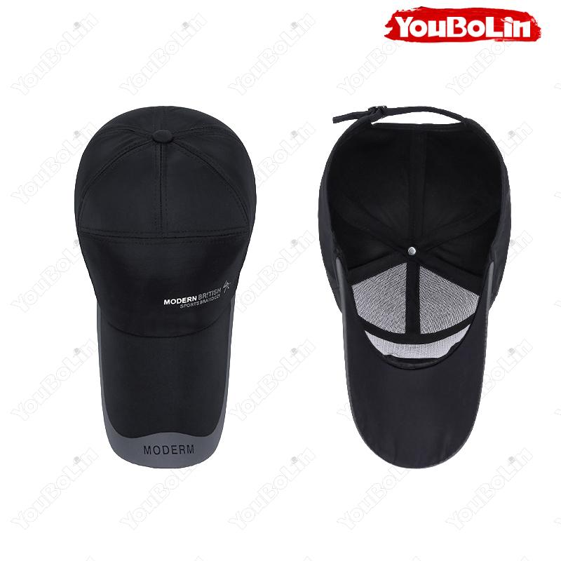 Waterproof Baseball Cap Extended Brim Quick Dry Solid Color Hat for Walking Travel Outdoor